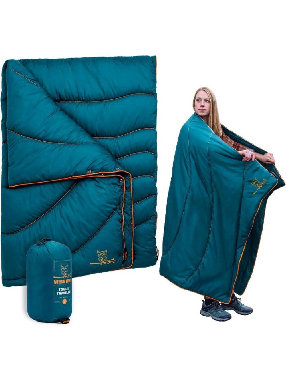 Packable Puffy Camping Blanket | Lightweight Outdoor Quilt for Backpacking